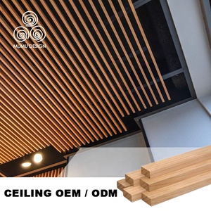 MUMU Tấm Nhôm Dọc Treo Lưới Tản Nhiệt Bằng Gỗ Trang Trí Xây Dựng Trần Treo Cho Nhà Bếp - Product Image 6