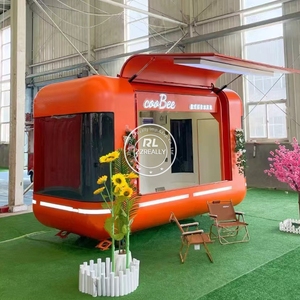 รถขายอาหารเคลื่อนที่รถเข็นขายกาแฟรถลากขายอาหารอุปกรณ์ครบครัน - Product Image 2