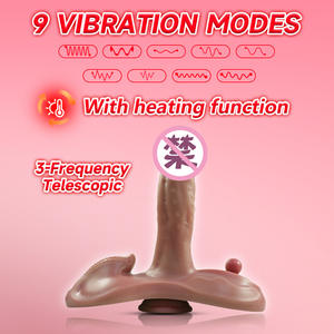 Vibrador Dildo Sit and Ride con Control Remoto, Dildo con Movimiento de Empuje para Estimulación Triple del Clítoris, Punto G y Anal, Juguete Sexual para Adultos y Parejas - Product Image 3