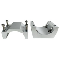 Support de moteur de pince de broche en aluminium de 52mm avec vis 4 pièces pour support de montage de moteur de Machine de routeur de gravure CNC