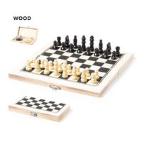 Offre Spéciale Logo personnalisé classique jeu d'échecs ensemble boîte en bois pour enfants adultes famille jouer stylo promotionnel