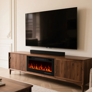 OEM/ODM 36-inch Lò sưởi điện 12-Ngọn lửa màu sắc 220V-240V kim loại treo tường với Lò Sưởi nhà khói miễn phí tính năng cho khách sạn - Product Image 6