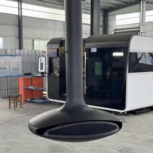 Cheminée à bois personnalisable de grande taille, style moderne, autoportante, en acier au carbone, pour intérieur, bio<span class=keywords><strong>éthanol</strong></span>, suspendue, pour villa - Product Image 1