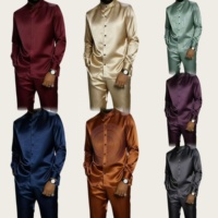 Liquidation d'usine en gros transfrontalière : Ensemble chemise décontractée rayée pour homme, imprimé numérique 3D, mode automne, pour l'extérieur
