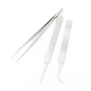 <span class=keywords><strong>Pinzas</strong></span> de acero inoxidable antiácido, Punta curvada recta para <span class=keywords><strong>manicura</strong></span> - Product Image 6