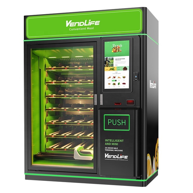 Vendlife Single Cabinet Fresh Coconut Vending Machine with Elevator System Automatic Self-Service Fresh Coconut Vending Machine