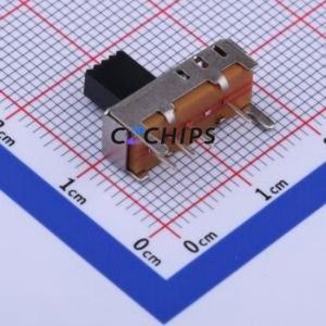 SS13E05L6 Slide Switch Through hole Component (THT) Switch Single Pole Three Throw Rectangle Pin Header PC Pin 16.6mm - Product Image 2