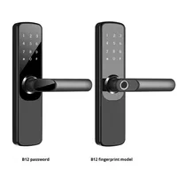 Kunci Pintu Pintar WiFi TTLOCK Berbahan Aluminium Alloy, Aplikasi Tuya, Sidik Jari, Kata Sandi, untuk Pintu Kayu Hotel, Rumah Sewa, Apartemen, Data Cloud