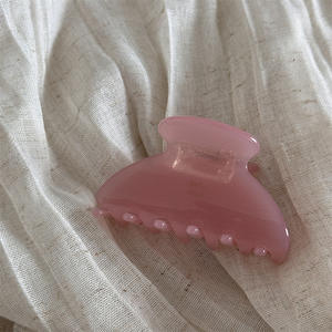 Pinza de Pelo Coreana de Acetato con Diseño Floral de 7CM, Media Pinza Francesa Redonda para Mujer, Decoración para el Cabello - Product Image 4