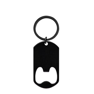 Porte-clés mousqueton 3D en acier inoxydable, plaque métallique personnalisable pour gravure laser, style médaille d'identification pour chien - Cadeau promotionnel tendance - Product Image 4