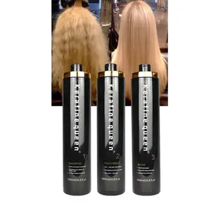 Profesyonel Protein yumuşatma brezilyalı nano keratinli saç tedavisi kiti keratin tedavisi afro saç için