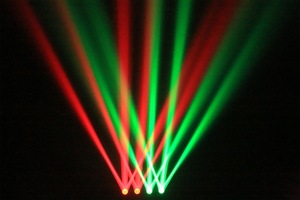 Projecteur à tête mobile 150W, 4 têtes RGBW, éclairage de scène, faisceau laser RGBW, éclairage à tête mobile pour DJ, discothèque, mariage, fête, parc à thème - Product Image 2