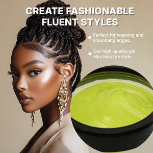 <span class=keywords><strong>Gel</strong></span> coiffant pour brioches contrôle pour femmes <span class=keywords><strong>gel</strong></span> coiffant écologique longue durée pour tresse - Product Image 2