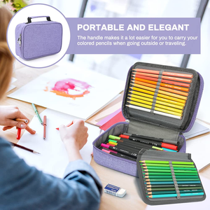 Astuccio di grande capacità, portamatite colorato, astuccio capiente <span class=keywords><strong>per</strong></span> scuola media e superiore, <span class=keywords><strong>per</strong></span> ragazzi, ragazze e ufficio - Product Image 6