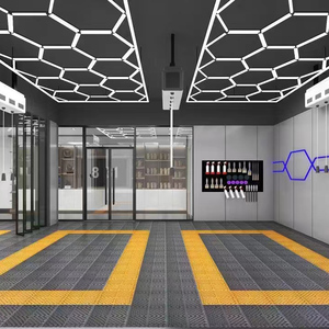 Led hình lục giác nhà để xe cửa hàng làm việc đèn chiếu sáng nhà Trần Tường ánh sáng Đường Hầm Trần cho chi tiết sửa chữa xe hội thảo - Product Image 3