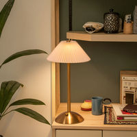 Lampe de bureau/table LED de luxe style ferme moderne, en métal, protection oculaire, intensité réglable, rechargeable, sans fil, écologique, tactile et flexible