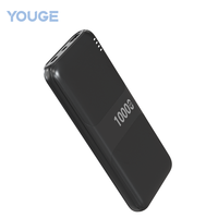 Mini batterie externe 10000 mAh à charge rapide, compacte en PVC, chargeur portable léger et facile à transporter, format de poche pour les voyages et les activités de plein air
