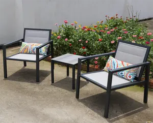 Cheap Price Outdoor sofa set garden set 3pcs pation furniture set aluminum garden furniture