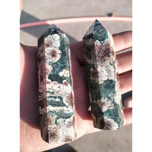 Pointe d'agate verte en gros pour la relaxation, cadeau unique pour la Saint-Valentin, collection spirituelle pour les fêtes - Product Image 5