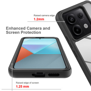 <span class=keywords><strong>Coque</strong></span> de téléphone transparente anti-choc 360° avec protection d'écran pour <span class=keywords><strong>Redmi</strong></span> <span class=keywords><strong>Note</strong></span> 12 14 Pro, <span class=keywords><strong>coque</strong></span> texturée pour Poco M4 X4 C65 - Product Image 3