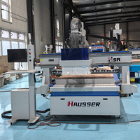 Hausser - Máquina Fresadora CNC ATC con 5% de Descuento, Máquina Fresadora de Madera ATC de 3/4 Ejes para Producción de Muebles