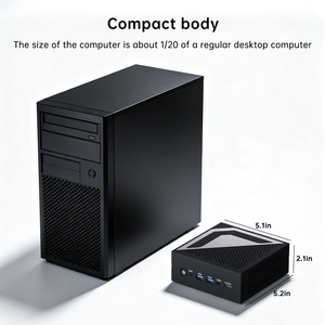 Mini PC Ryzen AI 9 HX370 all'ingrosso con Radeon 880M, DDR5 64GB, NVMe 2TB, USB4, Dual LAN 2.5G, Computer Desktop 4K per AI Training - Fabbrica OEM - Product Image 5