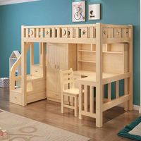 Lit superposé moderne multifonctionnel en bois de haute qualité, extensible, avec rangement, idéal pour les dortoirs scolaires et les appartements de villas
