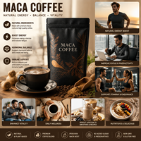 Café instantané Maca pour la vitalité masculine, enrichi en extrait de Ginseng pour un regain d'énergie
