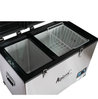 Réfrigérateur de présentation de légumes Alpicool 125L, congélateur portable 12V DC à compresseur, réfrigérateur extérieur OEM/ODM
