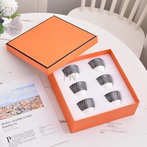 Service à thé en porcelaine osseuse européenne à prix réduit, tasses à expresso et soucoupes - Product Image 5