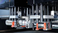 Perceuse professionnelle de qualité stable CNC à six côtés avec ATC à double perçage pour routeur CNC de meubles de plaque de panneau