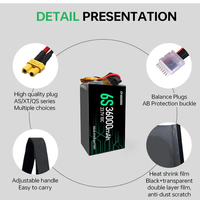 Batterie de drone Lipo rechargeable 6S 12S 18S 37000mAh 36000mAh Livraison en 5 jours pour batterie de drone Fpv Uav