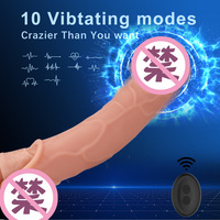 Wolf Warrior-Stil Penis-Strap-On mit geradem Hohlkopf, 10-Frequenz-Vibration, Fernbedienung, Sexspielzeug für Erwachsene