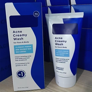 Custom logo Privae Label for Antimicrobial Hydrating Acne Creamy Wash for Men 4% <strong>Benzoyl</strong> <strong>Peroxide</strong> - Product Image 6