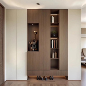 Modern Wooden Home <strong>Shoes</strong> Rack <strong>Shelf</strong> Cabinet <strong>Storage</strong> with Drawer with Door for Entryway - Product Image 6