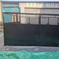 Caseta para Perros de Exterior con Diseño de Rayas, 6' de Ancho x 6' de Largo x 6' de Alto, Estructura Metálica