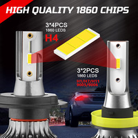 Nouvel arrivage Luz Led H7 6500K Luces Led Para Carros 12000lm 9007 H11 H4 bomblas Led H7 CSP COB Led phare pour voitures