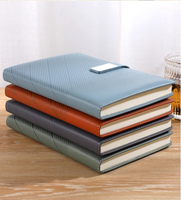 Personnalisable A5 couverture rigide en cuir bureau bloc-notes épaissi affaires cahier fil couture Logo personnalisé page intérieure conception Simple