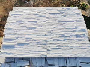 Tấm Ốp Tường Đá Thạch Anh Văn Hóa Màu Trắng Tinh Khiết Trang Trí Mặt Đá Sa Thạch Trang Trí - Product Image 2