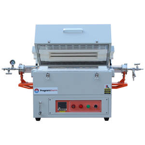 Tungku Tabung Kontrol PID 1200C Laboratorium, Tungku Tabung Atmosfer Vakum Terpisah dengan Tabung Kuarsa 60mm - Product Image 2