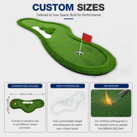 Tapis de golf portable SER 3m*1m en EVA pour mini-golf, simulateur de putting, équipement d'entraînement de golf intérieur/extérieur