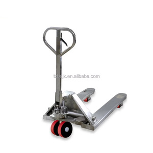 รถยกพาเลทไฮดรอลิกแบบแมนนวล ISO CE รุ่น Manual Jack 2 ตัน 3000 กก. วัสดุสแตนเลส ล้อ PU รถยก CBY 2 ตัน อุปกรณ์ยกของ - Product Image 1
