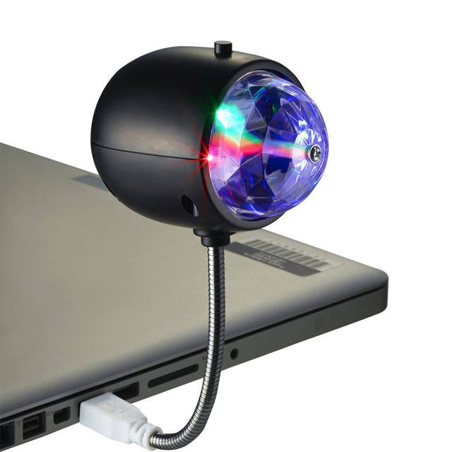 Portable Mini USB LED Disco Light Magic Stage Light Customized Color Customized Logo ABS Material Mobile Phone Accessories