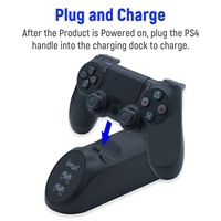 IPega — chargeur USB double pour manettes de jeu, Station de charge, support d'alimentation, pour contrôleur de PS4 Slim Pro
