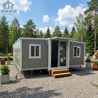 Maison conteneur pliable étanche et respirante, à assemblage rapide, design modulaire, style moderne, garantie 3 ans