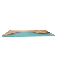 Plateau de rangement tissé de luxe snack fromage café plateau de thé service alimentaire olive acacia bois rivière planche à découper