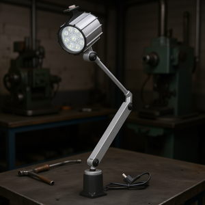 Fervi <b>LED</b> Lamp for Machine Tools with Adjustable Arm and <b>Light</b> Source Italy - Product Image 3