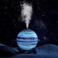 Nouvelle lampe de nuit atomiseur brumisateur diffuseur d'huile huile essentielle humidificateur à ultrasons 3D planète Galaxies usb humidificateur avec bois sten