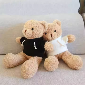 Игрушки Songshan, оптовая продажа, недорогой рекламный подарок, плюшевый мишка с логотипом на заказ, толстовка с рубашкой, милые плюшевые животные, игрушки медведи - Product Image 4