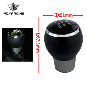 หัวเกียร์รถยนต์ Poyracing ขนาด 51 มม. รูใน 67.5 มม. หนังแท้ สำหรับรถยนต์มิตซูบิชิ แลนเซอร์ อีเอ็กซ์ อีโว จีทีเอส เอเอสเอ็กซ์ วี3 วี5 - Product Image 1